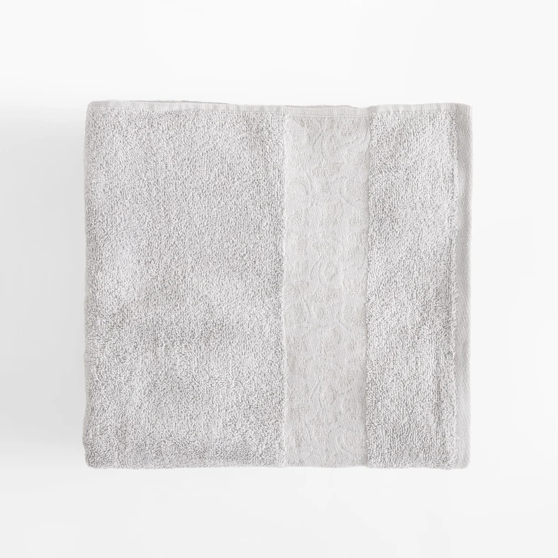 Súprava 2 uterákov strieborná/oceľová BLINK