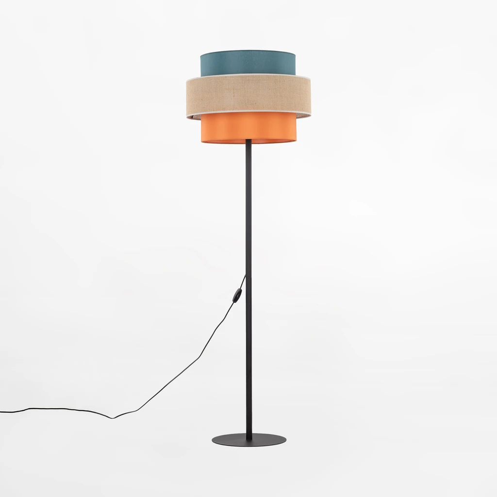 Lampa podłogowa TRIO JUTA to stylowe dopełnienie pełnego kolorów, nowoczesnego wnętrza. 