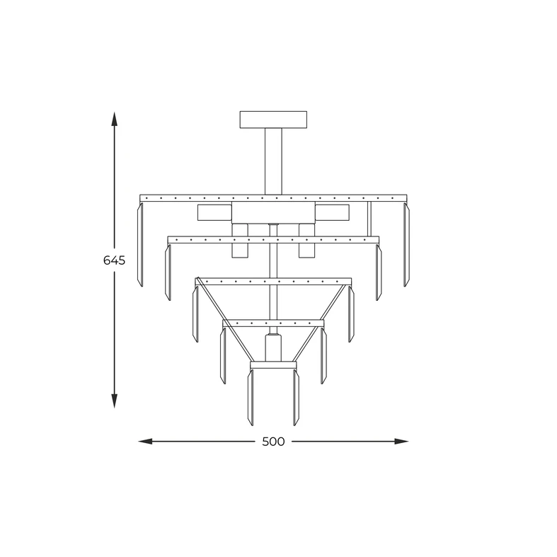 Z lampą sufitową AMEDEO bez trudu rozświetlisz przestronny salon lub jadalnię. 10 żarówek w oprawie lampy sprawi, że kiedy zapadnie zmierzch, po zapaleniu światła w domu znów będzie jasno, jak w dzień.
