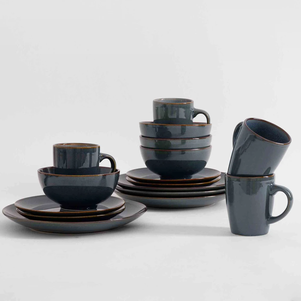 Jedálenská súprava MODAR BLUE, 16-dielna