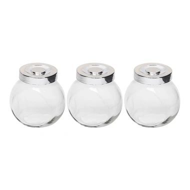Súprava 3 sklenených dóz na korenie 200 m