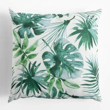 Dekoračný vankúš biely SAMBA, 45x45 cm