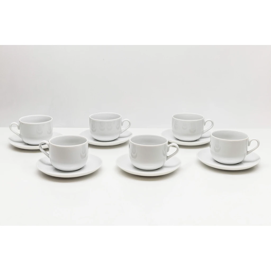 Súprava šálok s podšálkami NORA, 12 ks