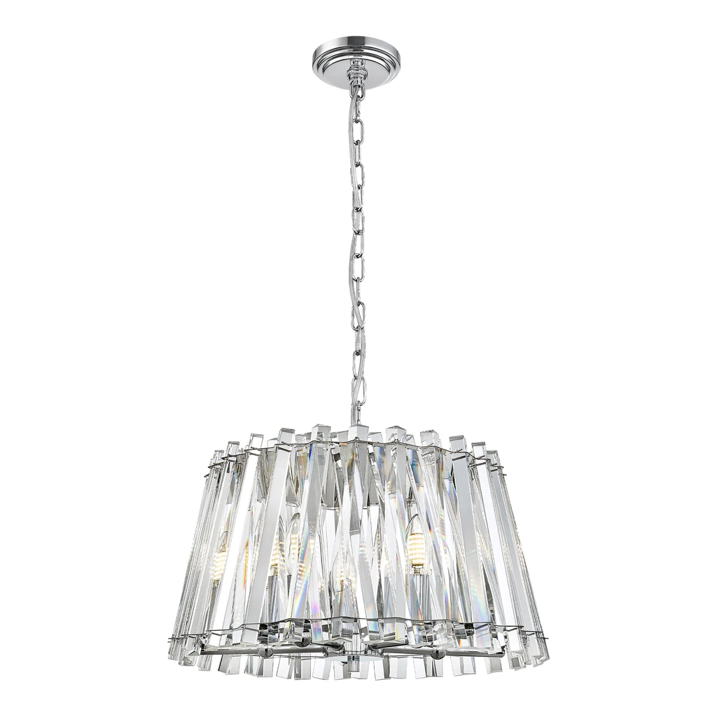 Závesné svietidlo kryštál strieborné MIRABELL