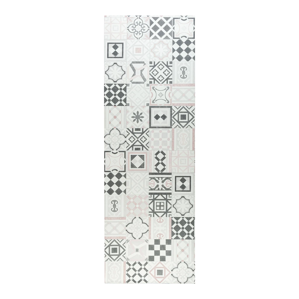 Behúň do kuchyne ružový, s marockým vzorom, 67x200 cm