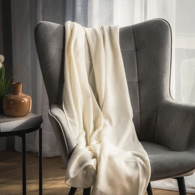 Fleecová deka krémová PRIMA 120x150 cm