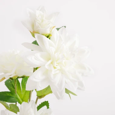 Umelý kvet georgíny biely 70 cm