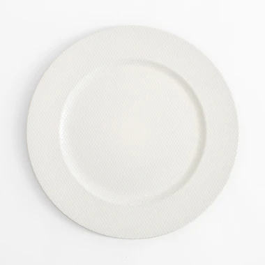 Dekoratívny tanier - podtanier biely 33 cm