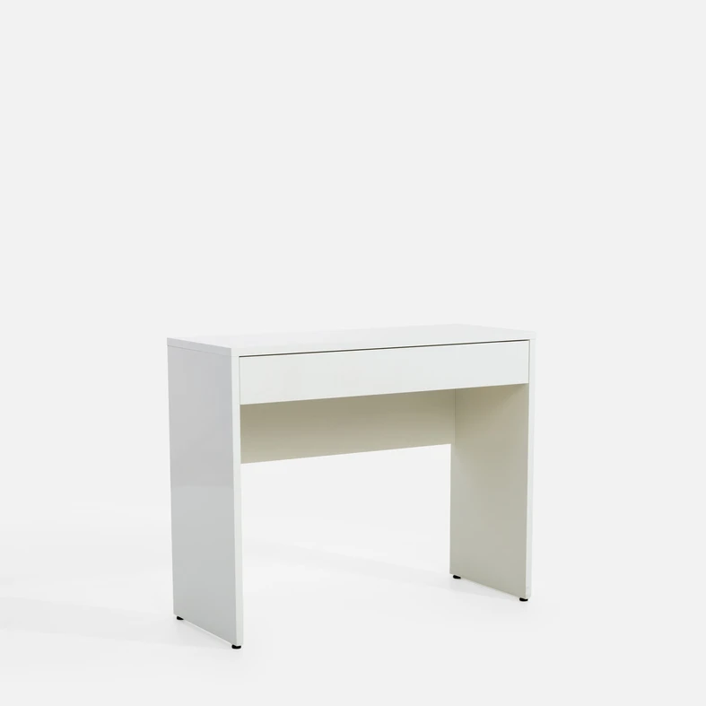 Konzola so zásuvkou ESPRESSO biela lesklá