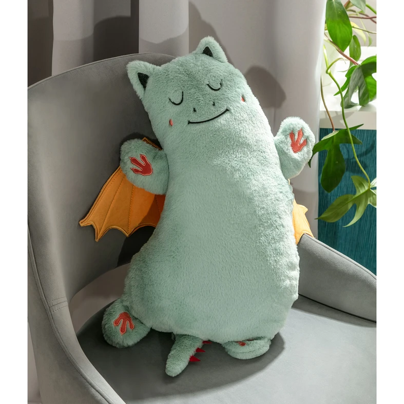 Vankúš - plyšák HUGGIE DRAK 50x33 cm