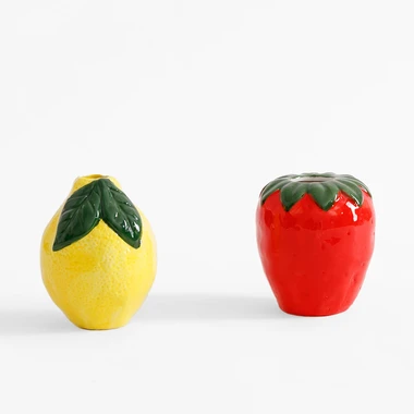 Dekoratívna váza v tvare jahody 10 cm