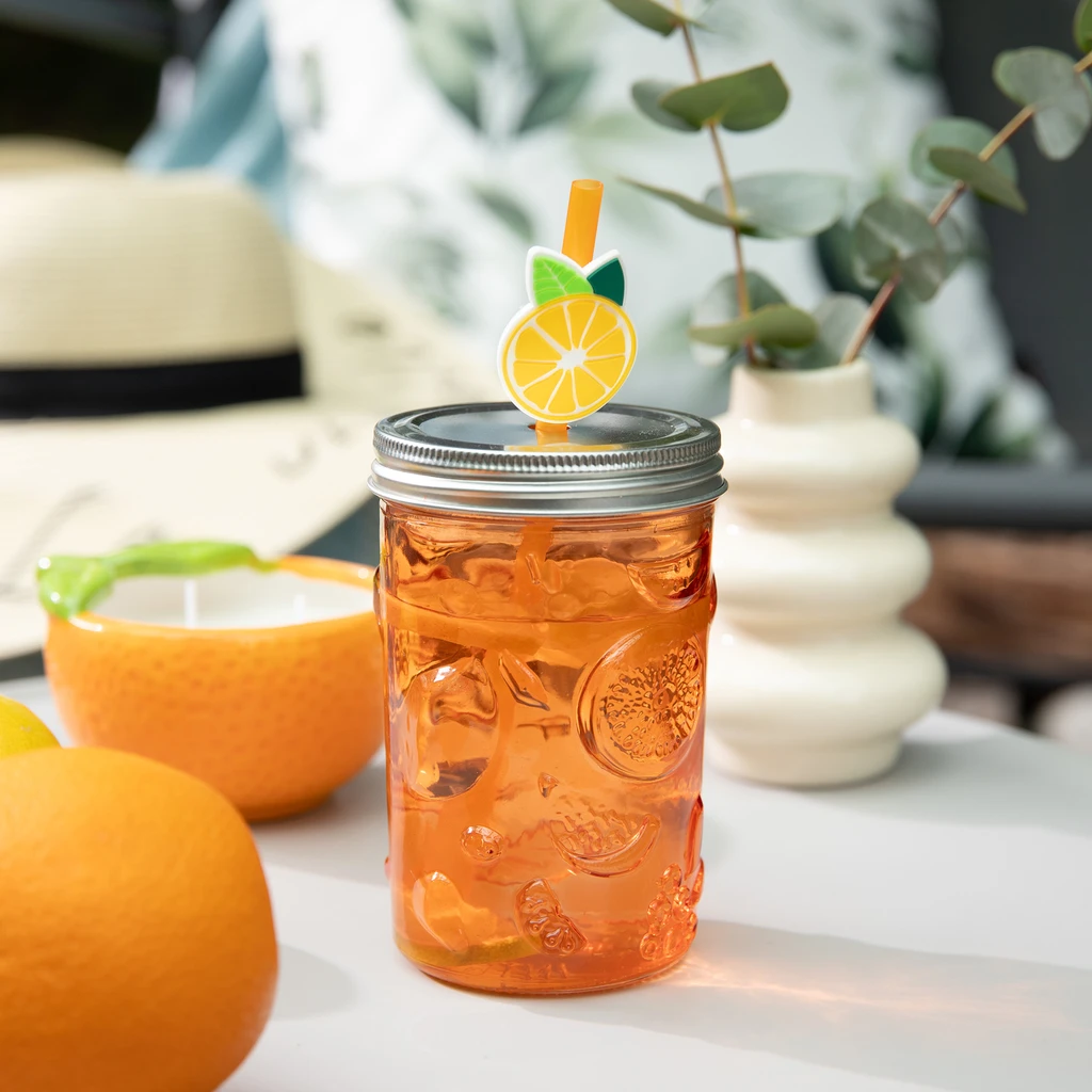 Pohár so slamkou 500 ml MIX