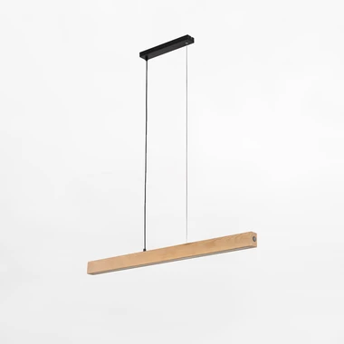 Závesné LED svietidlo vo farbe svetlého dreva TEO