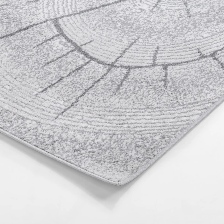 Koberec vzor prierez stromu sivý MIRACLE 80x150 cm