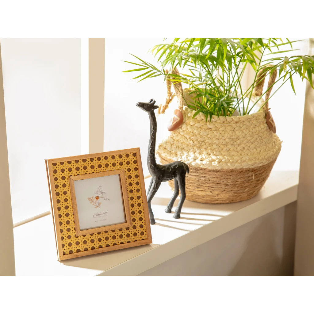 Ozdobný obal, pletený košík 21 cm