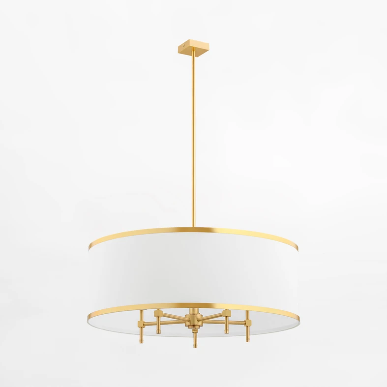 Oprawa wiszącej lampy ABBANO przystosowana jest dla 5 żarówek LED typu E14 o mocy 7W.