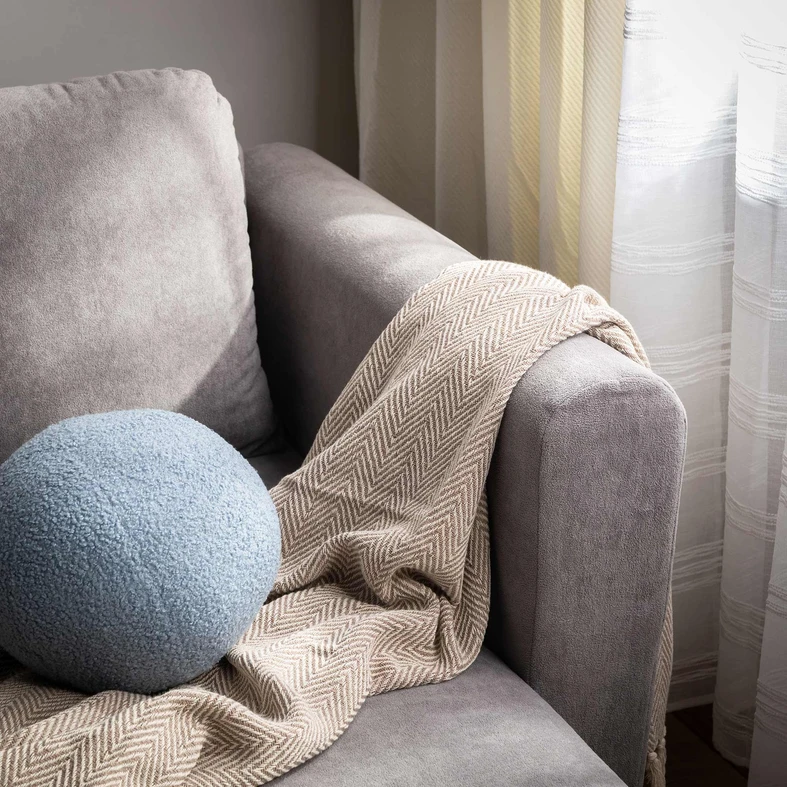 Dekoratívny vankúš modrý BALL 27 cm