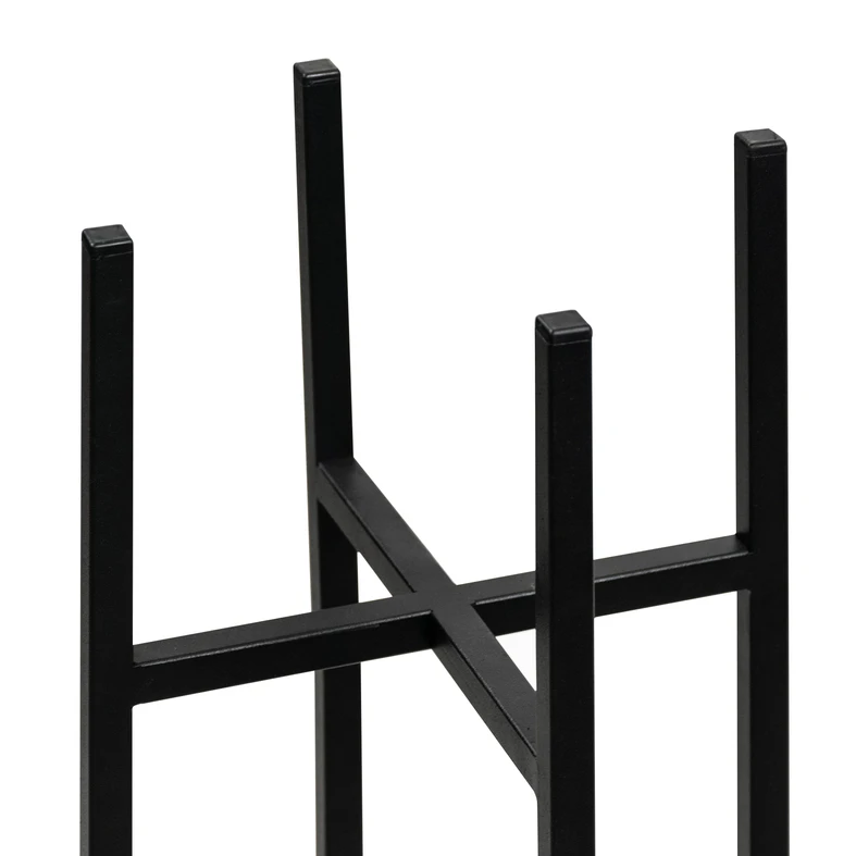 Kovový stojan na kvetináč ANGERS čierny