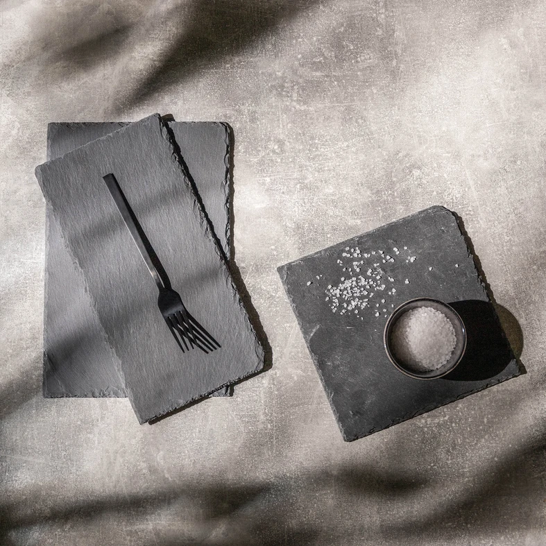 Bridlicový podnos na servírovanie občerstvenia 30x15 cm