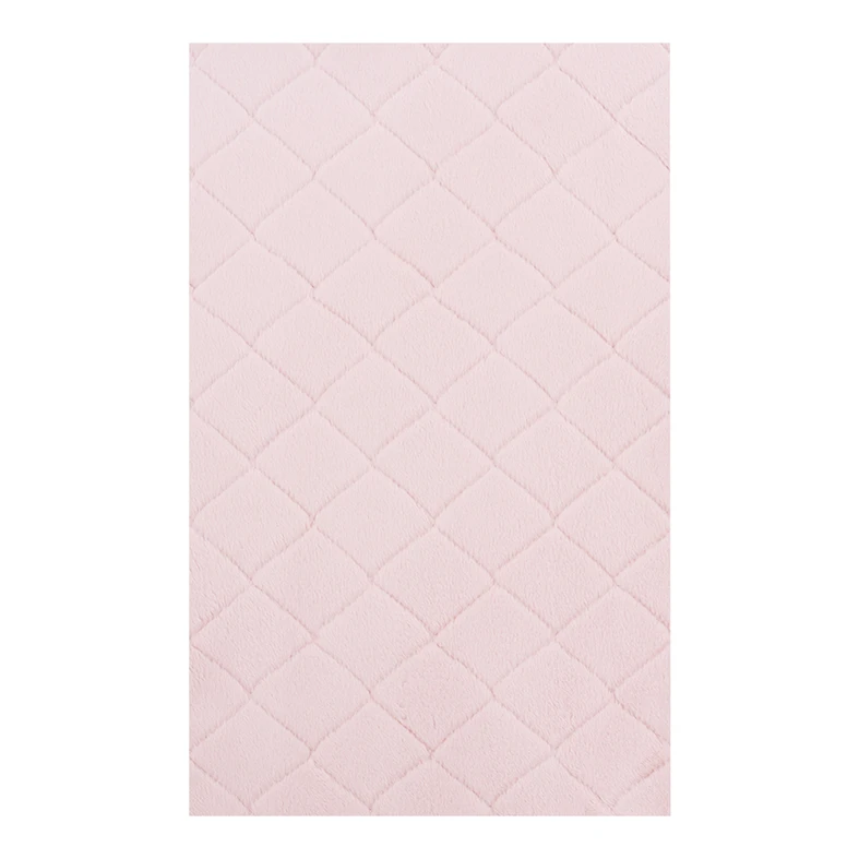 Koberec rabbi s kosoštvorcami ružový VERONA 60 x 100 cm