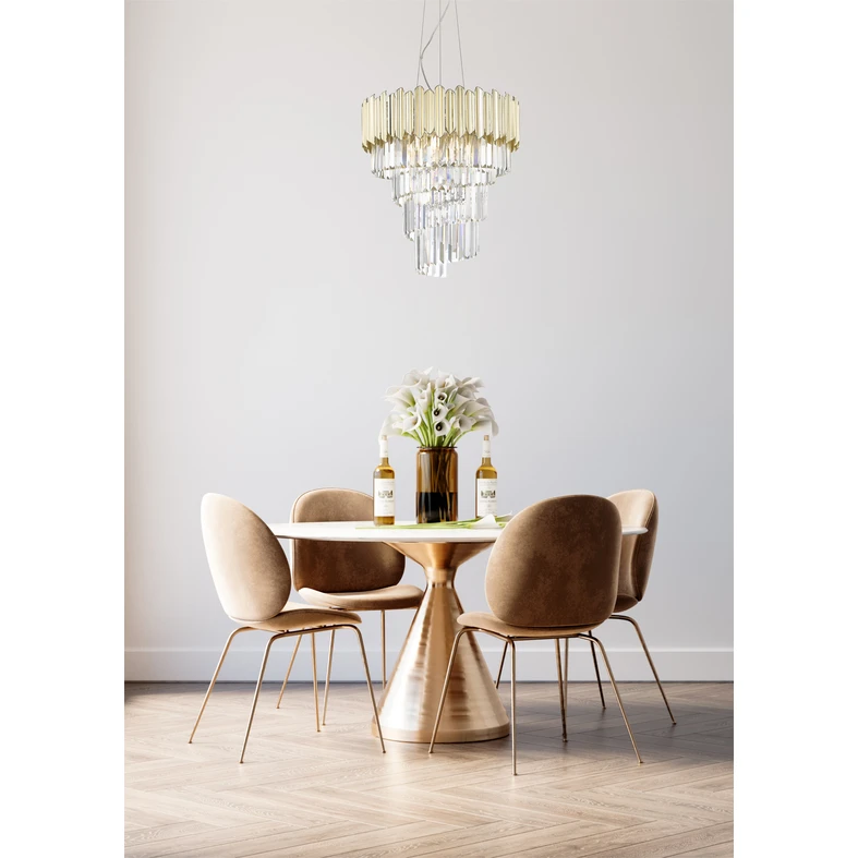 Závesné svietidlo glamour zlaté GLADIUS