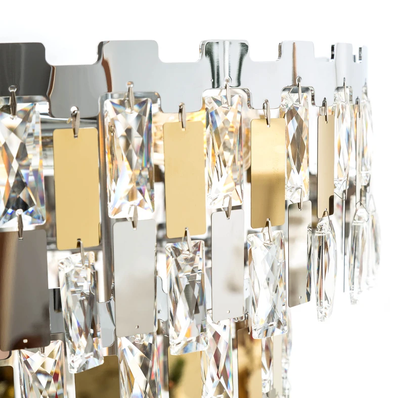 Zlatý luster ANZIO 49 cm