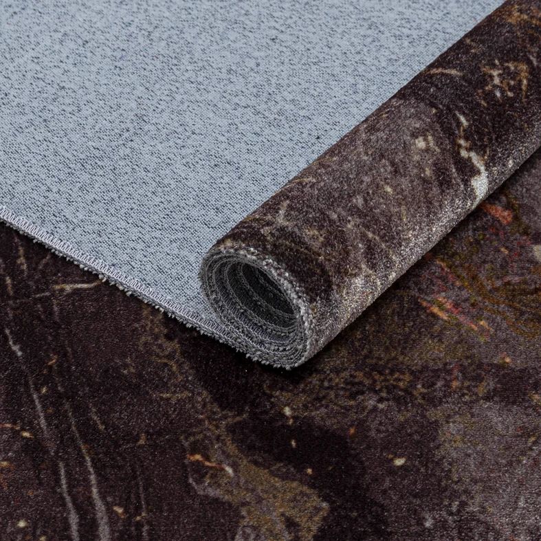 Lesklý koberec so strapcami zlatý COSMIC 60x100 cm