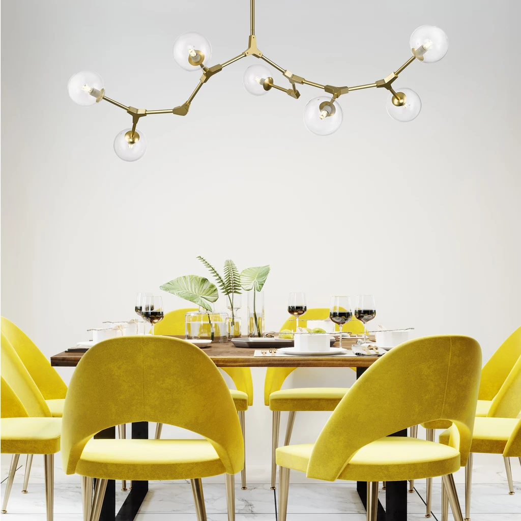 Závesné svietidlo DEIMOS zlaté gule