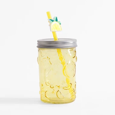 Pohár so slamkou 500 ml MIX