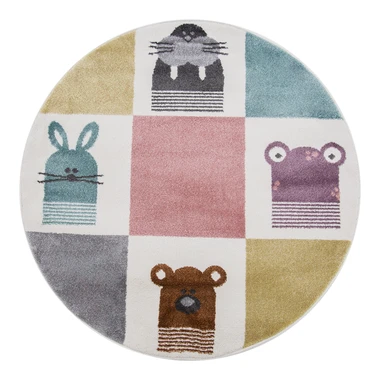 Koberec KIDS ZVIERATÁ okrúhly 120 cm