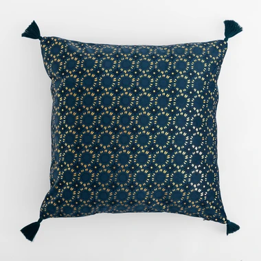 Dekoračná obliečka na vankúš WAYNE tmavomodrá 45x45 cm