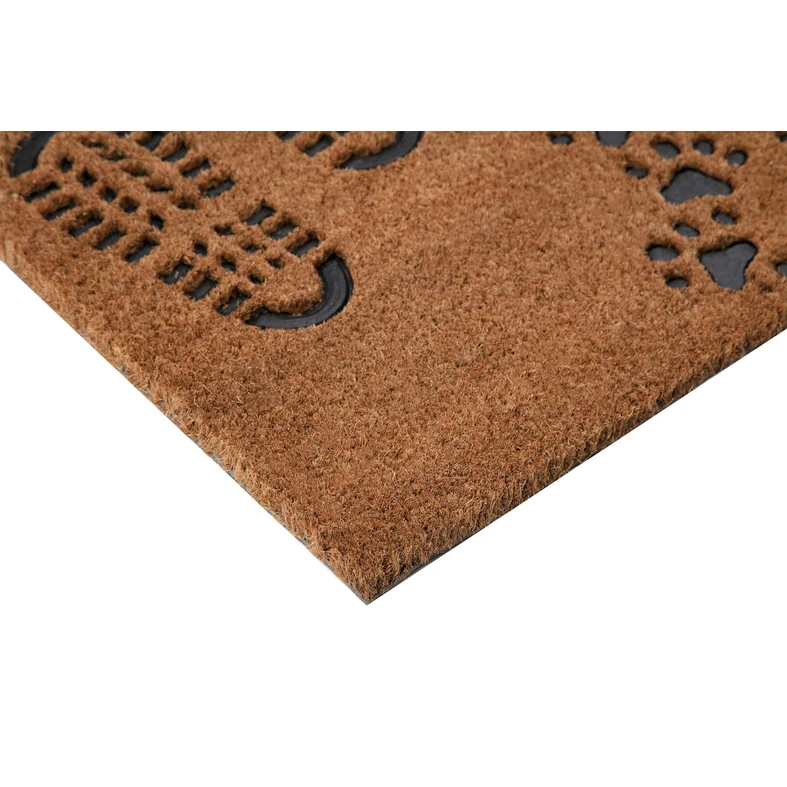 Kokosová rohožka so vzorom topánok 40x60 cm