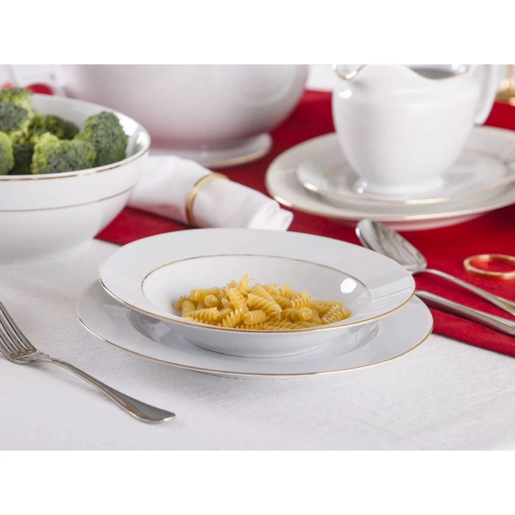 Hlboký tanier MARIA PAULA Zlatá línia 23 cm