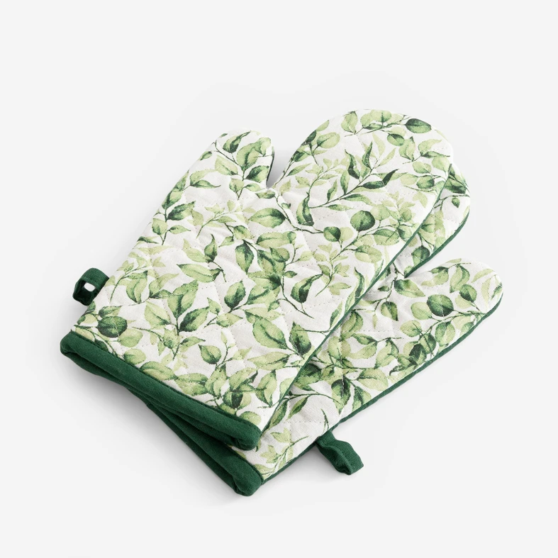 Kuchynské chňapky zelené SUMMER COLLECTION, 2 ks