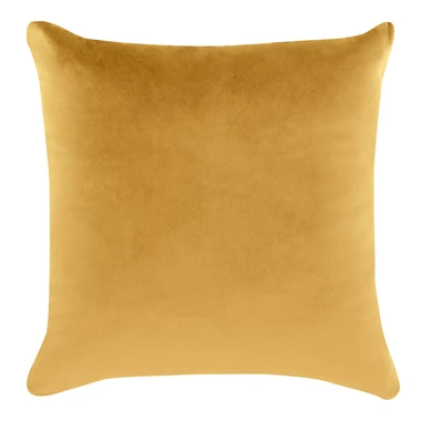Dekoračná velúrová horčicová obliečka VELVIO 45x45 cm