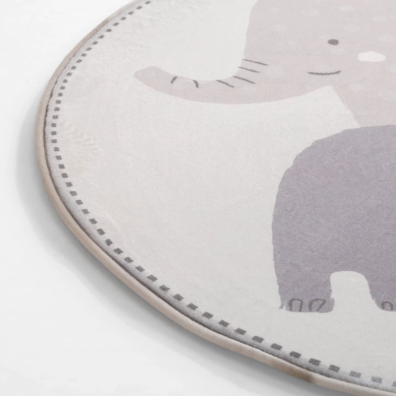 Dywan ze wzorem w słonie