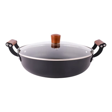 Liatinový hrniec FERRO nízky, čierny 3,5 l