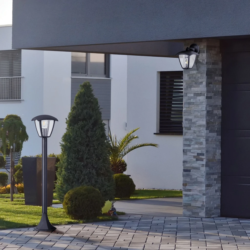 Vonkajšia stojacia lampa čierna IGMA 86 cm