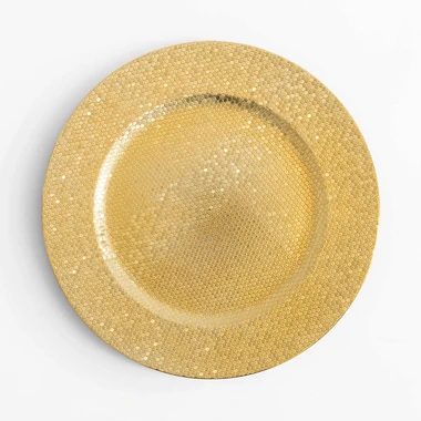 Dekoratívny tanier - podtanier zlatý 33 cm