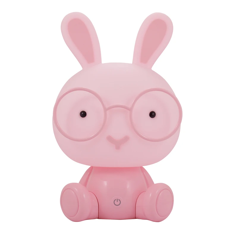 Nočná lampa ružová LED KRÁLIK