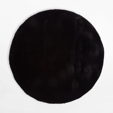 Okrúhly koberec RABBIT, čierny, 120 cm