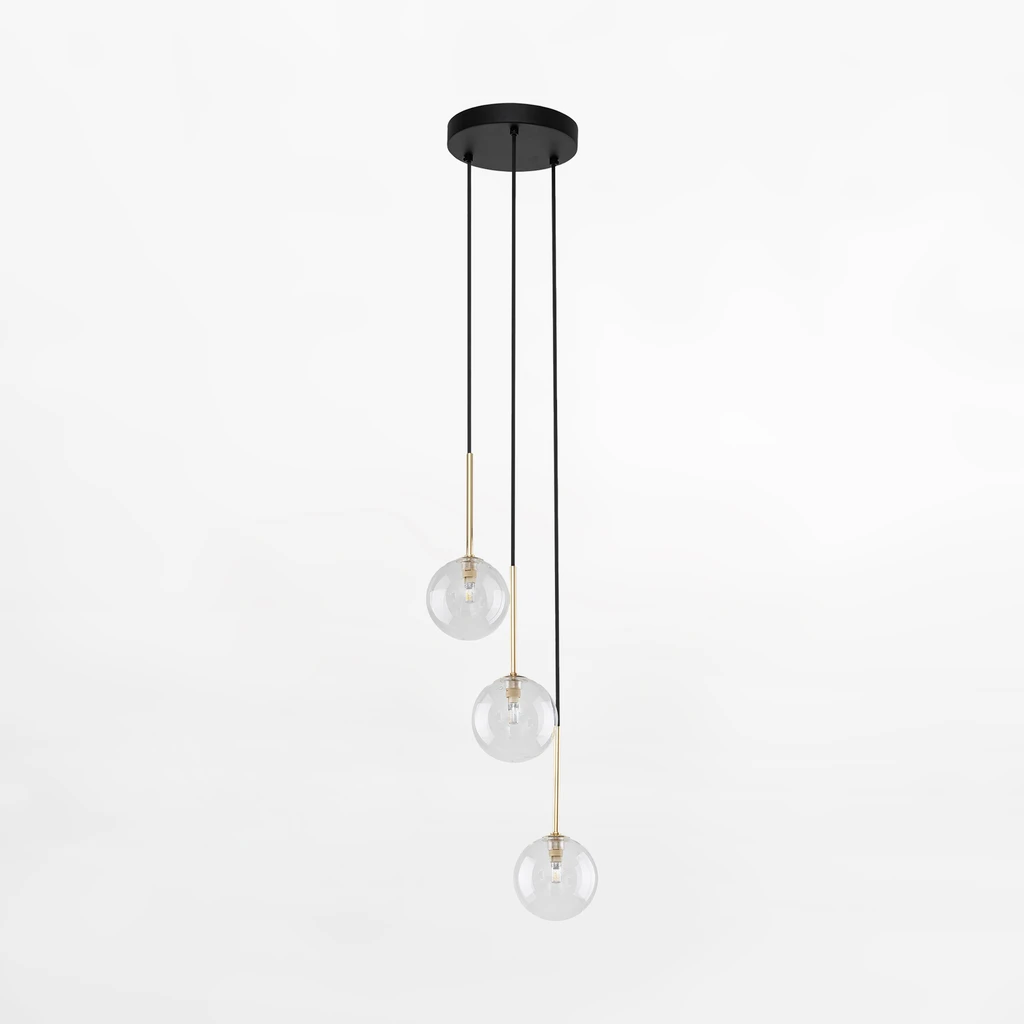 Lampa NILOS posiada oprawę dla 3 żarówki typu G9 o mocy maksymalnej 8W.