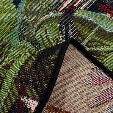 Koberec s plameniakom JUNGLE, okrúhly, 135 cm