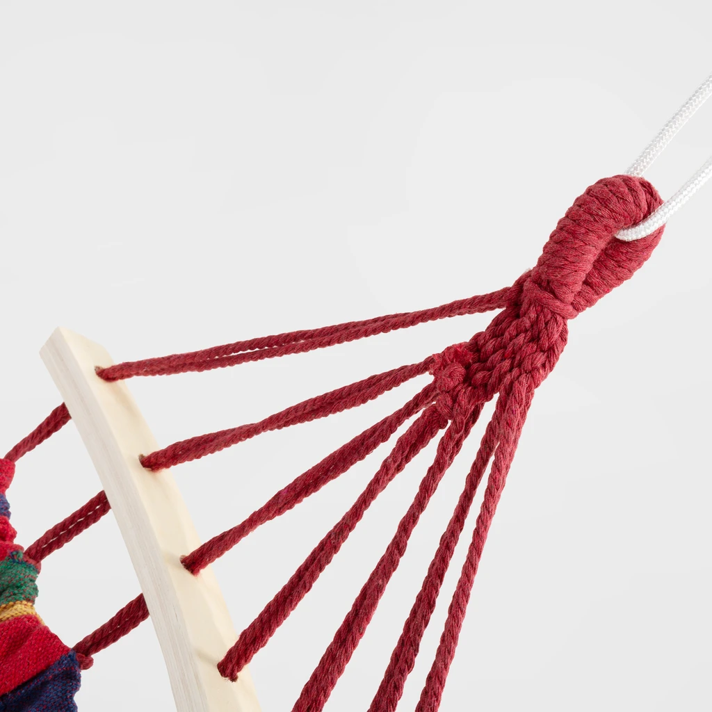 Hojdacia sieť vzor pruhy, s priečkou, 190x80 cm