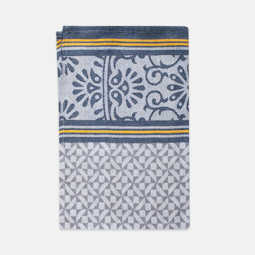 Żakardowa niebieska ścierka kuchenna