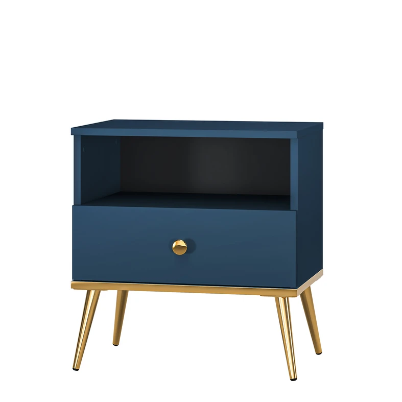 Nočný stolík MARINE, tmavomodrý