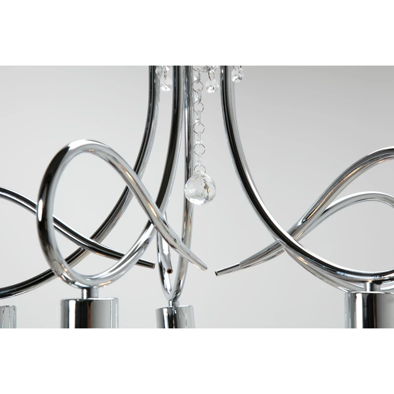 Luster so striebornými kryštálmi TINA 5