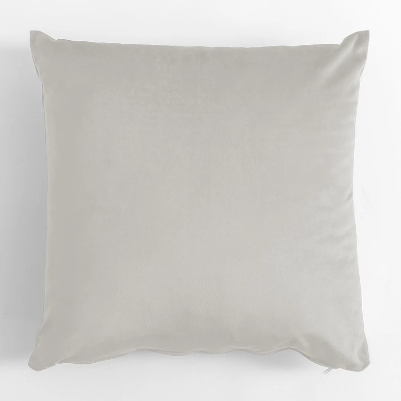 Krémový velúrový vankúš VELVIO 45x45 cm