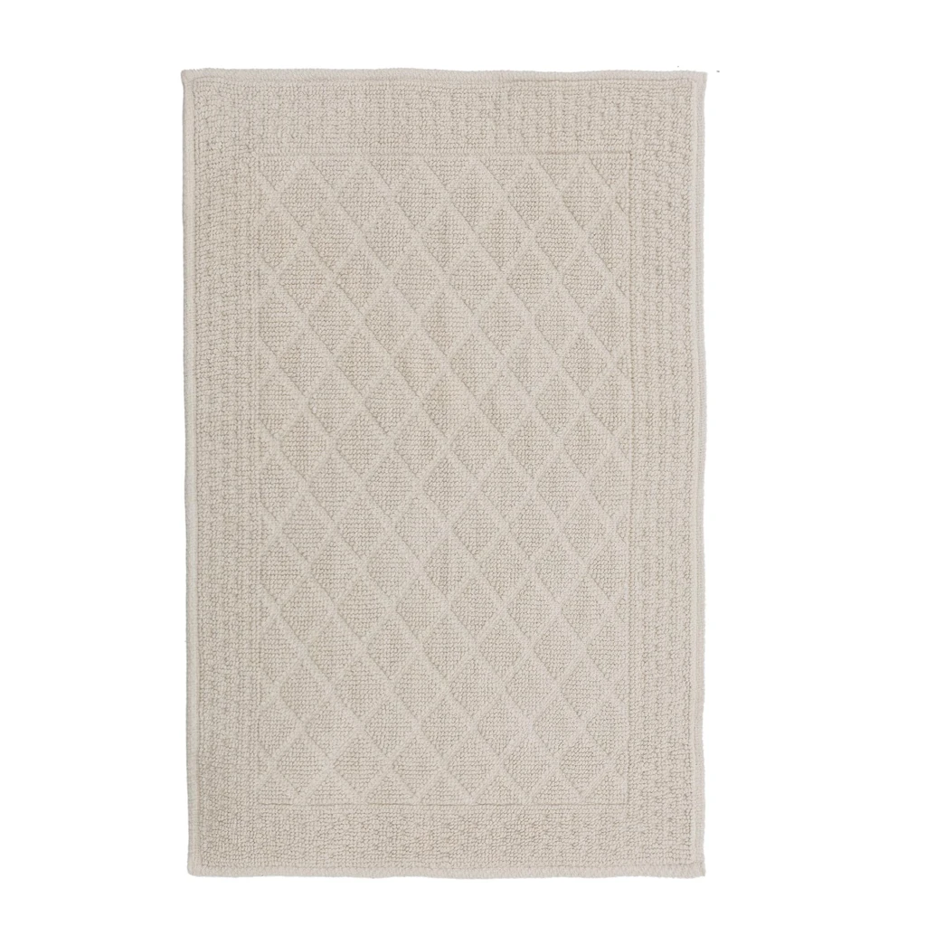 Geometrický koberec OSLO v kosoštvorcoch, krémový 50x80 cm