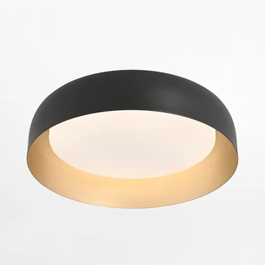 Stropné svietidlo LED čierno-zlaté OSKO s diaľkovým ovládaním fi 40 cm